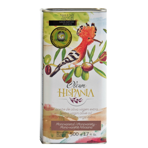 Oleum Hispania Nature Premium Arbosana Lata 500 ml. - Oliva Oliva