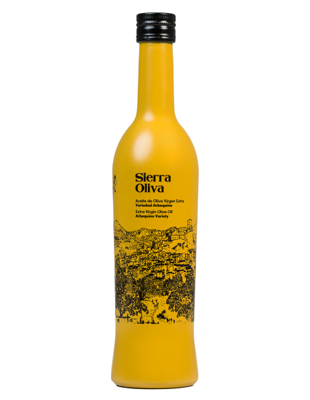 Sierra Oliva Arbequina Botella de vidrio 500 ml. - Oliva Oliva