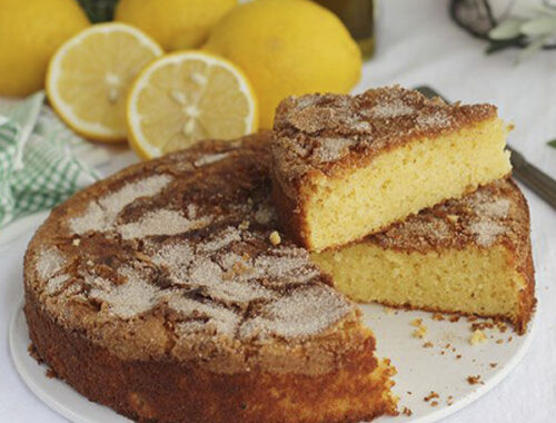 RECETA DE BIZCOCHO DE LIMÓN CON ACEITE DE OLIVA VIRGEN EXTRA