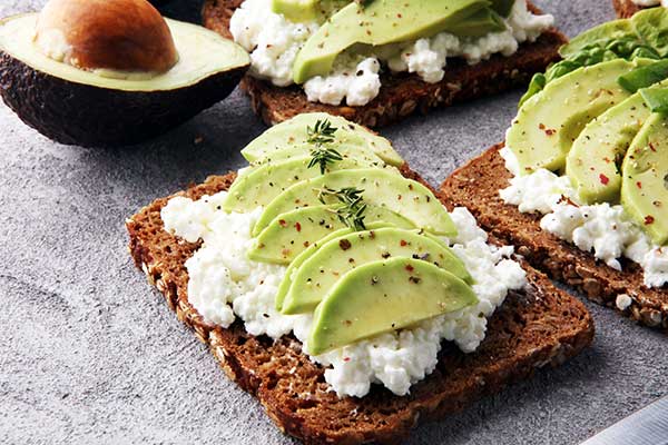 Aguacate con crema