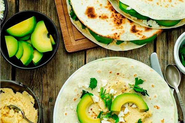 Tortillitas maiz y aguacate
